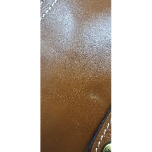 Patricia Nash Venezia Smooth Heritage Brown Crossbody Saddle Purse - Picture 6 of 16